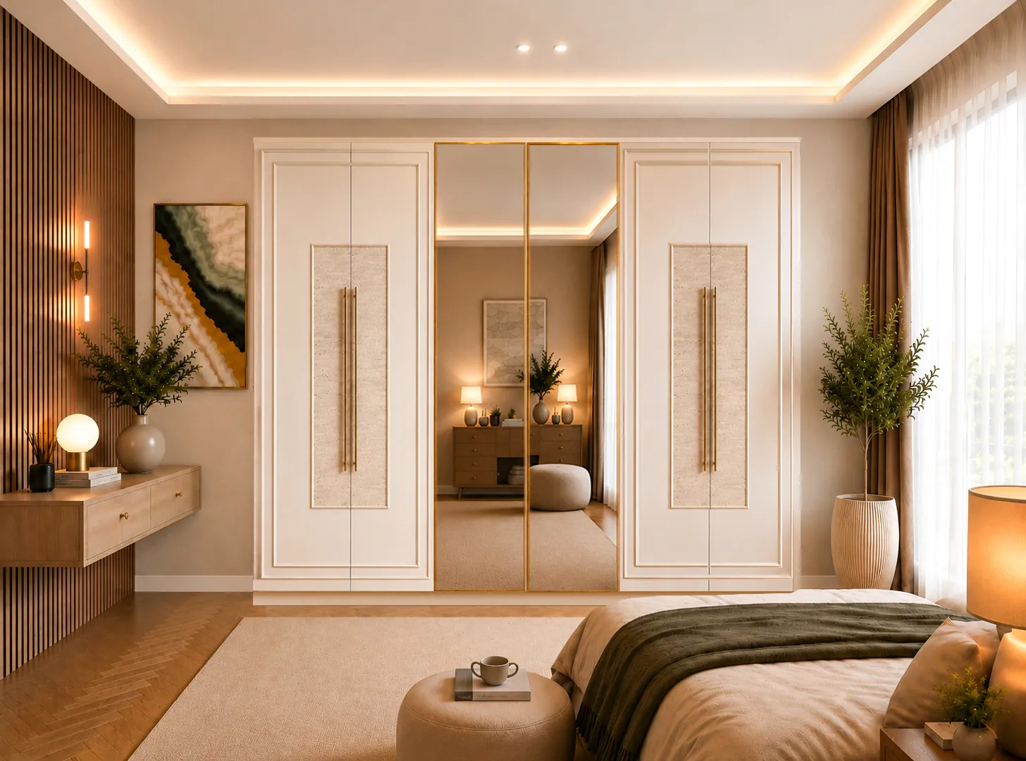 Safir Yatak Odası 6 Kapaklı Gardırop